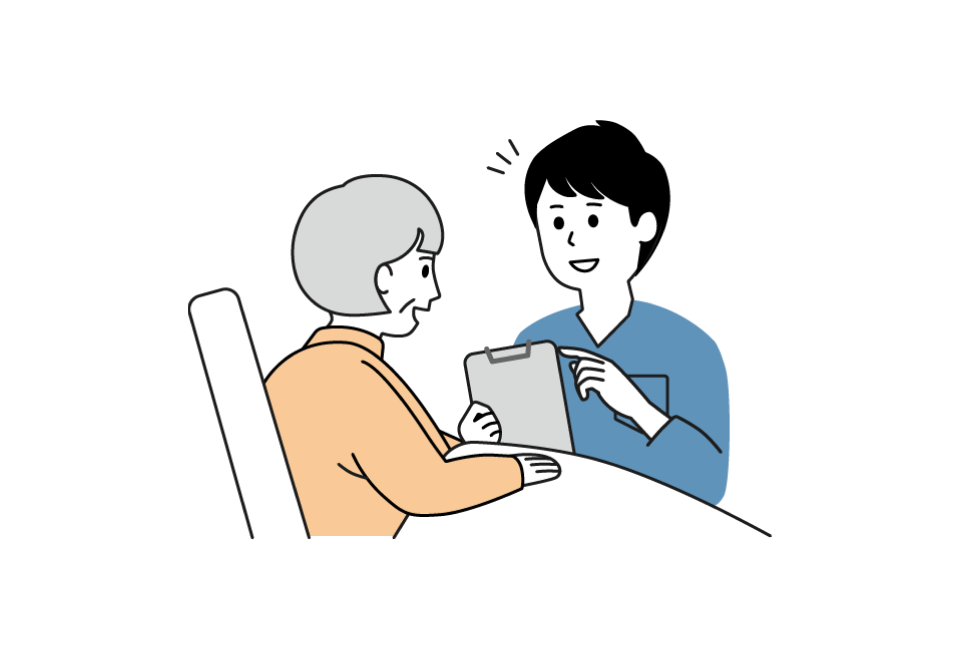 訪問看護師と利用者さん